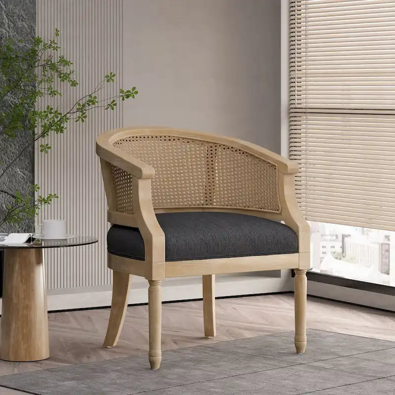 Steinaker Wood and Cane Accent Chair by Christopher Knight Home
