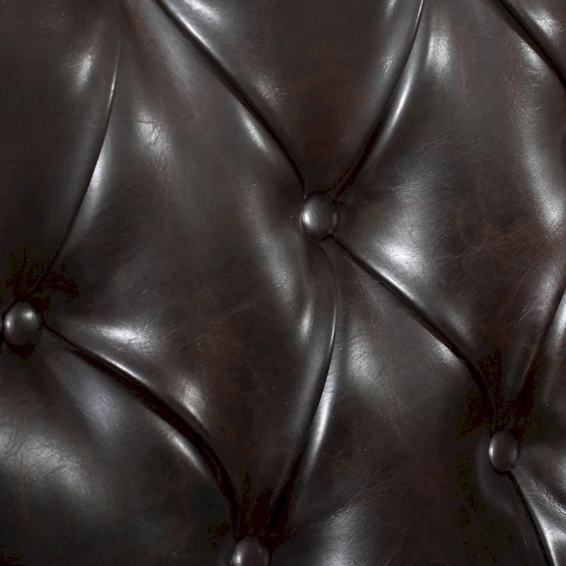 Malone Brown Leather Club Chair by Christopher Knight Home