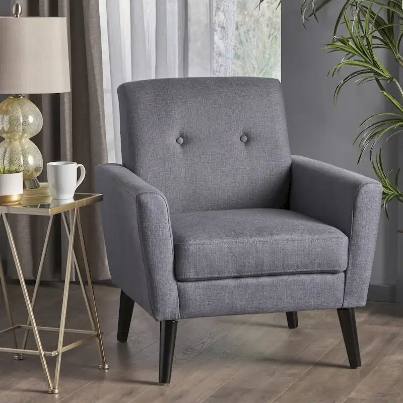 Fauteuil Club en Tissu Sienna Mid-century par Christopher Knight Home