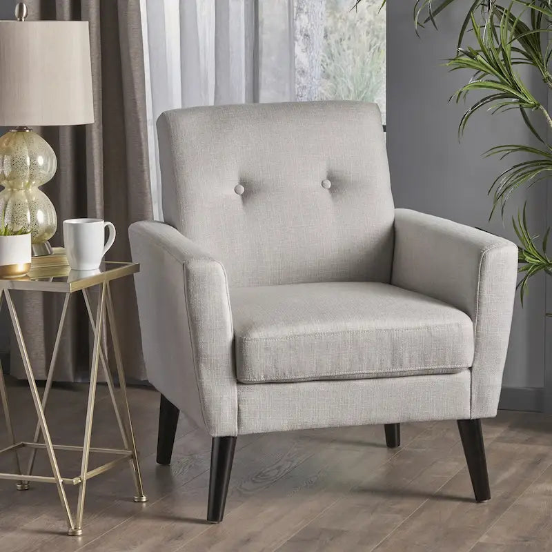 Fauteuil Club en Tissu Sienna Mid-century par Christopher Knight Home