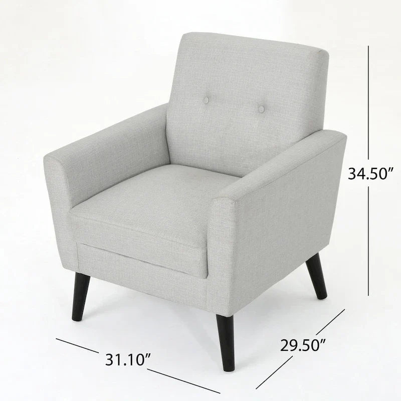 Sienna Mid-century Fabric Club Chair by Christopher Knight Home