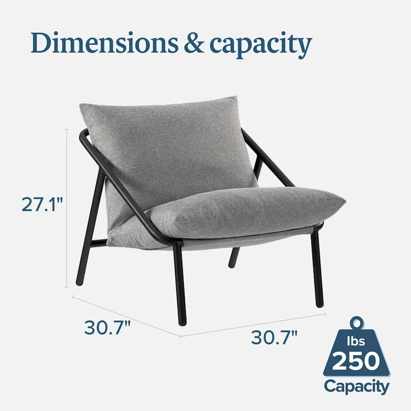 Priage by ZINUS Audrey Metal Sling Accent Chair
