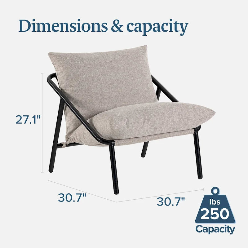 Priage by ZINUS Audrey Metal Sling Accent Chair