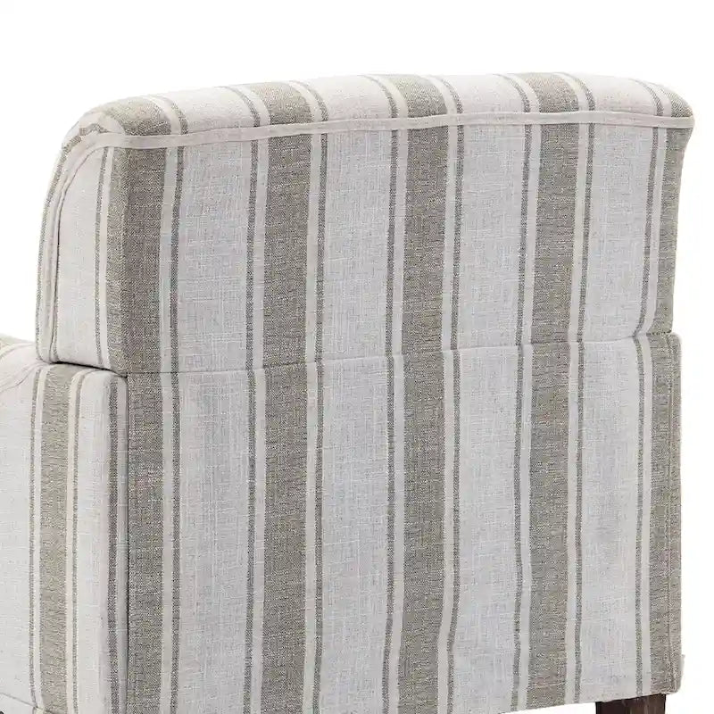 Set of 2 Traditional Upholstered Stripe Accent Chair for Living Room