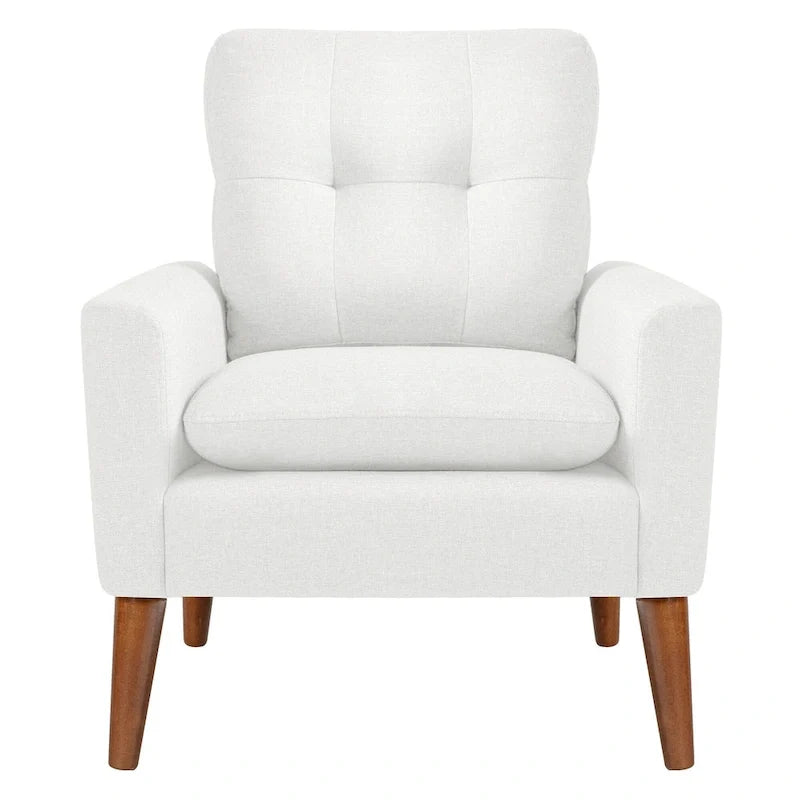 Homall Accent Chair Modern Fabric Upholstered Arm Chair Wood Legs Lounge Chair for Living Room