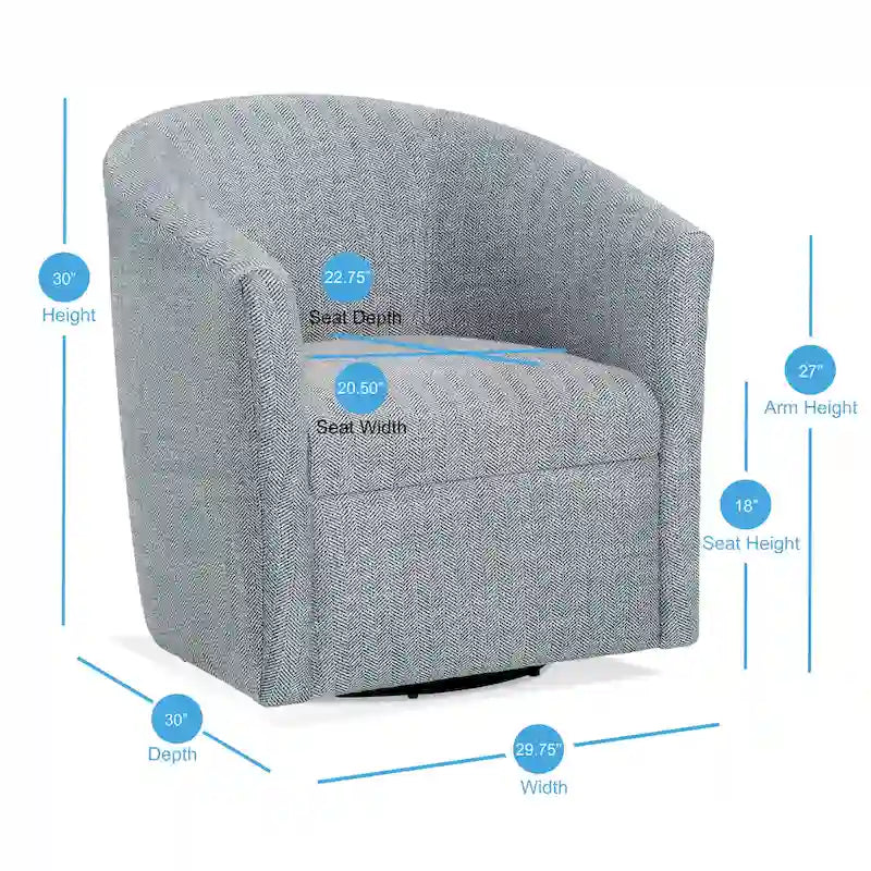 Fauteuil d'appoint pivotant Leony par Greyson Living