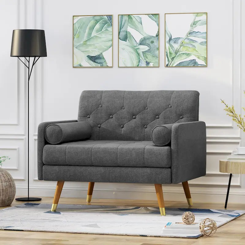 Fauteuil de club moderne du milieu du siècle Eugene Fabric par Christopher Knight Home