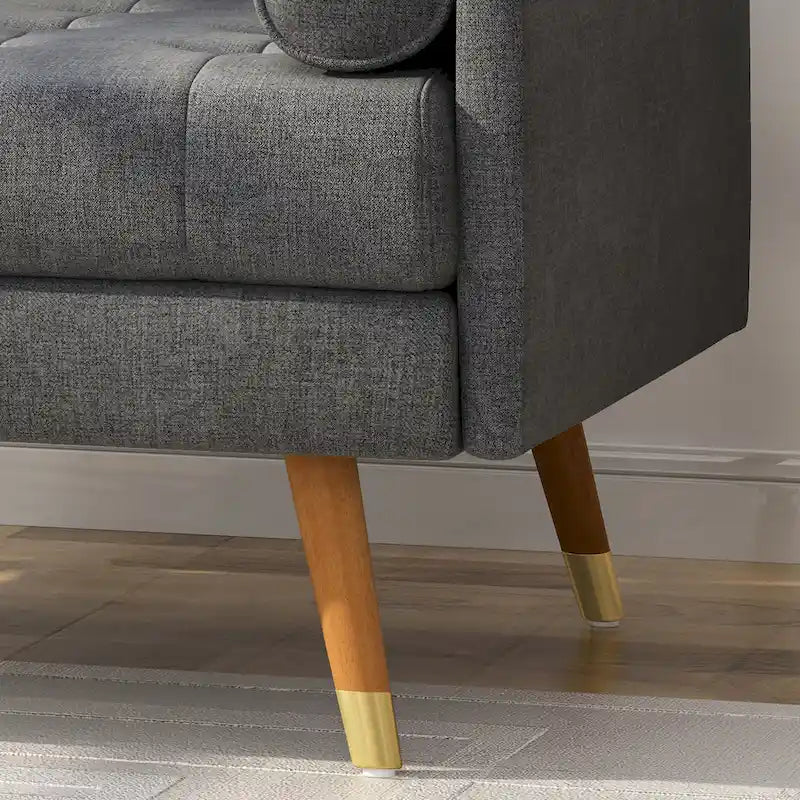 Fauteuil de club moderne du milieu du siècle Eugene Fabric par Christopher Knight Home