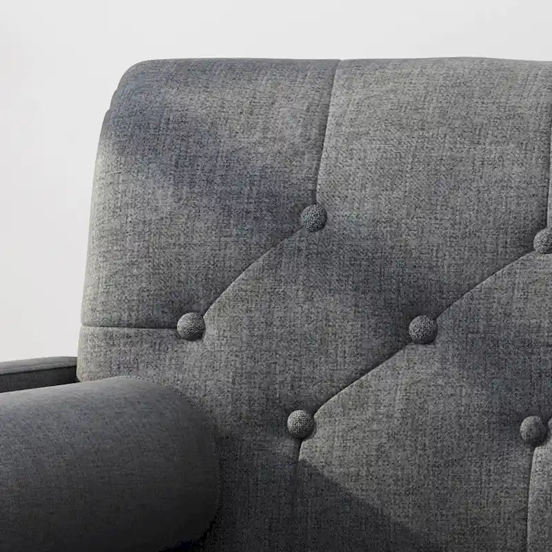 Fauteuil de club moderne du milieu du siècle Eugene Fabric par Christopher Knight Home