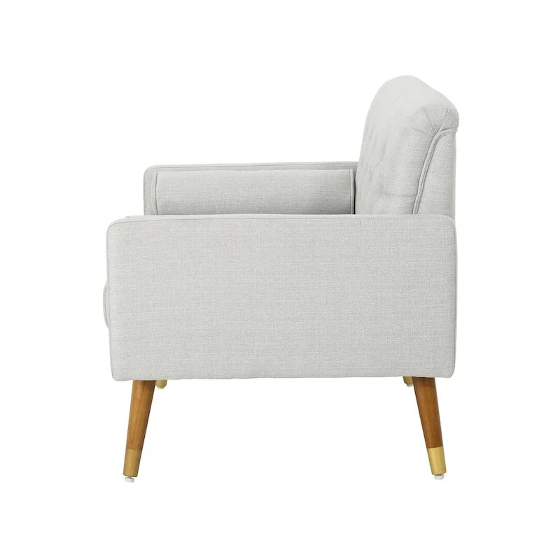 Fauteuil de club moderne du milieu du siècle Eugene Fabric par Christopher Knight Home