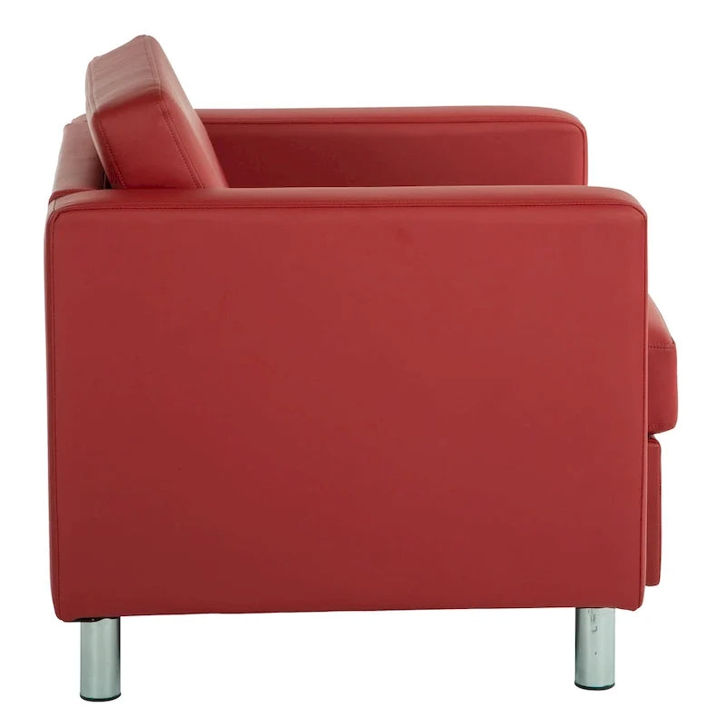 Pacific Arm Accent Chair with Chrome Legs
