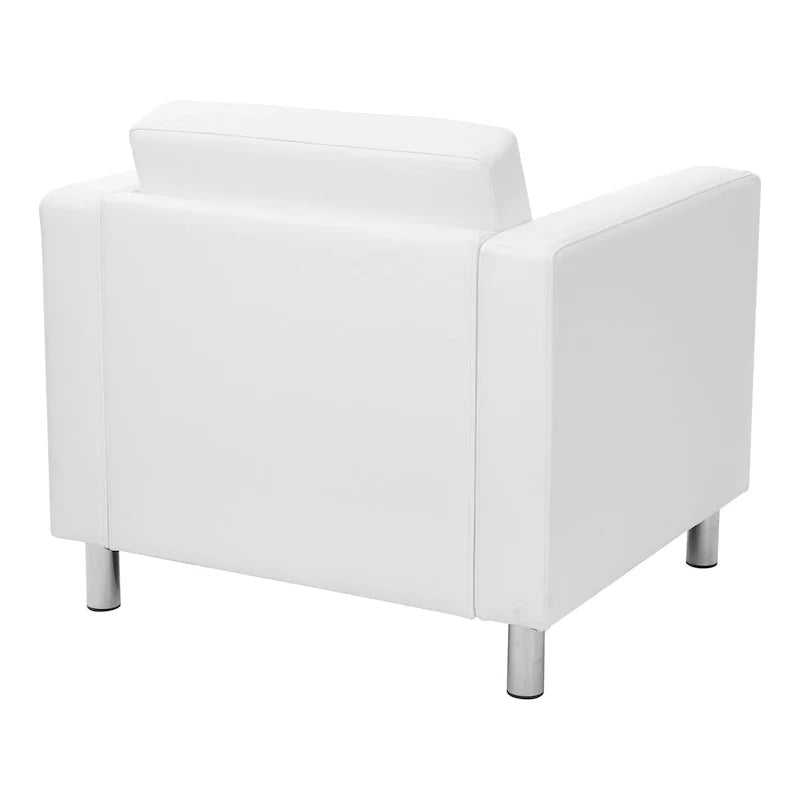Pacific Arm Accent Chair with Chrome Legs