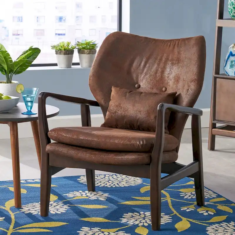 Haddie Mid-century Modern Club Chair by Christopher Knight Home