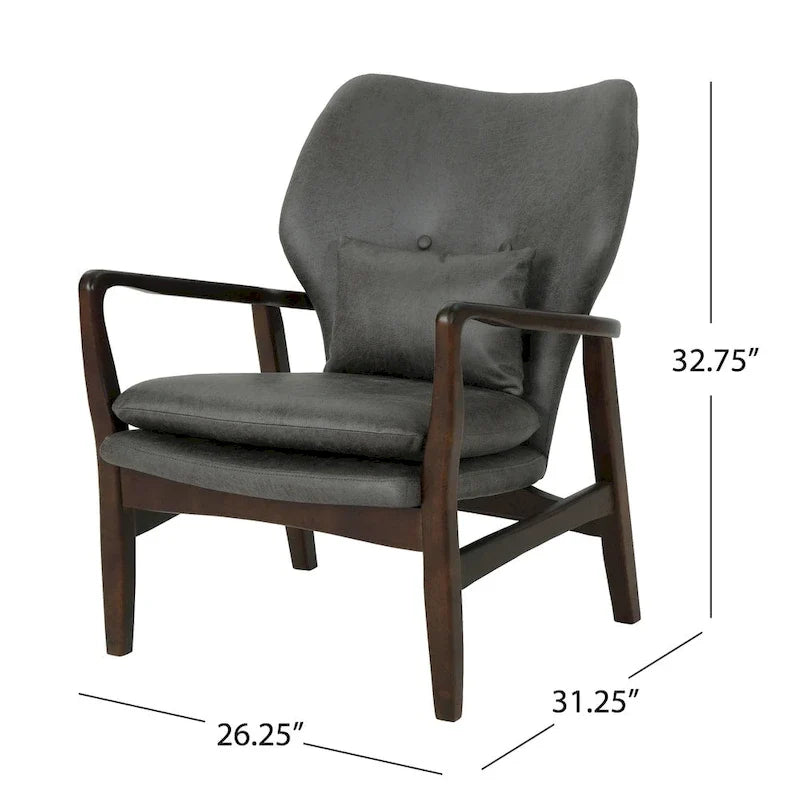 Haddie Mid-century Modern Club Chair by Christopher Knight Home