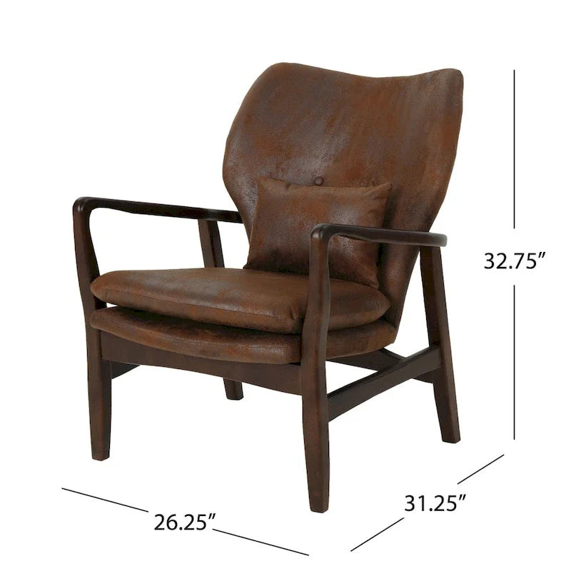 Haddie Mid-century Modern Club Chair by Christopher Knight Home