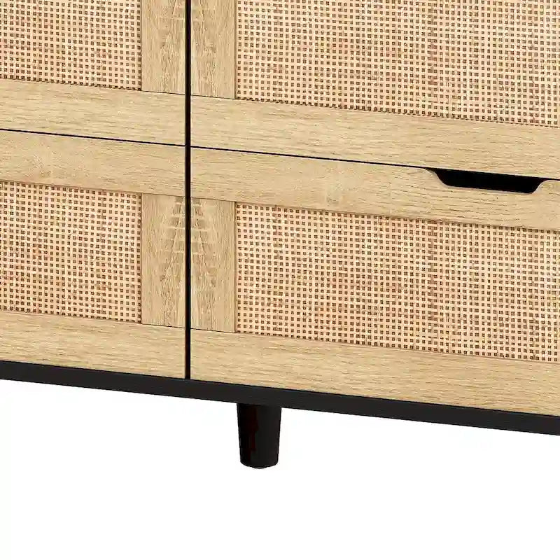 Cassettiera a 6 cassetti larga 43 pollici con LED e presa di corrente