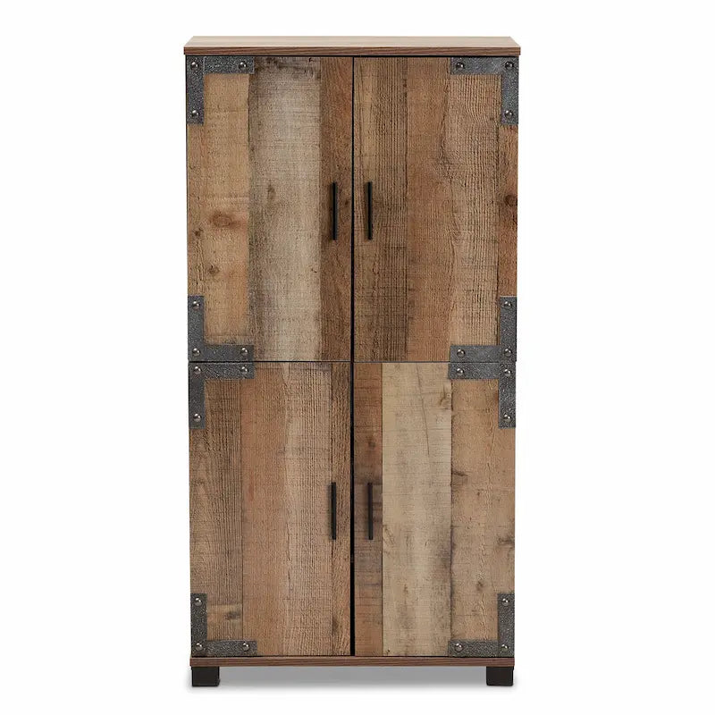 Meuble à chaussures 4 portes Cyrille Rustic