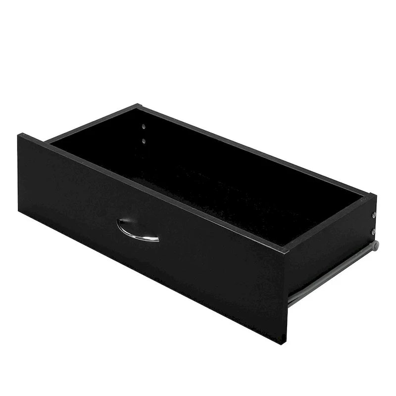 28 Comò moderno semplice a 4 cassetti Nero/Bianco