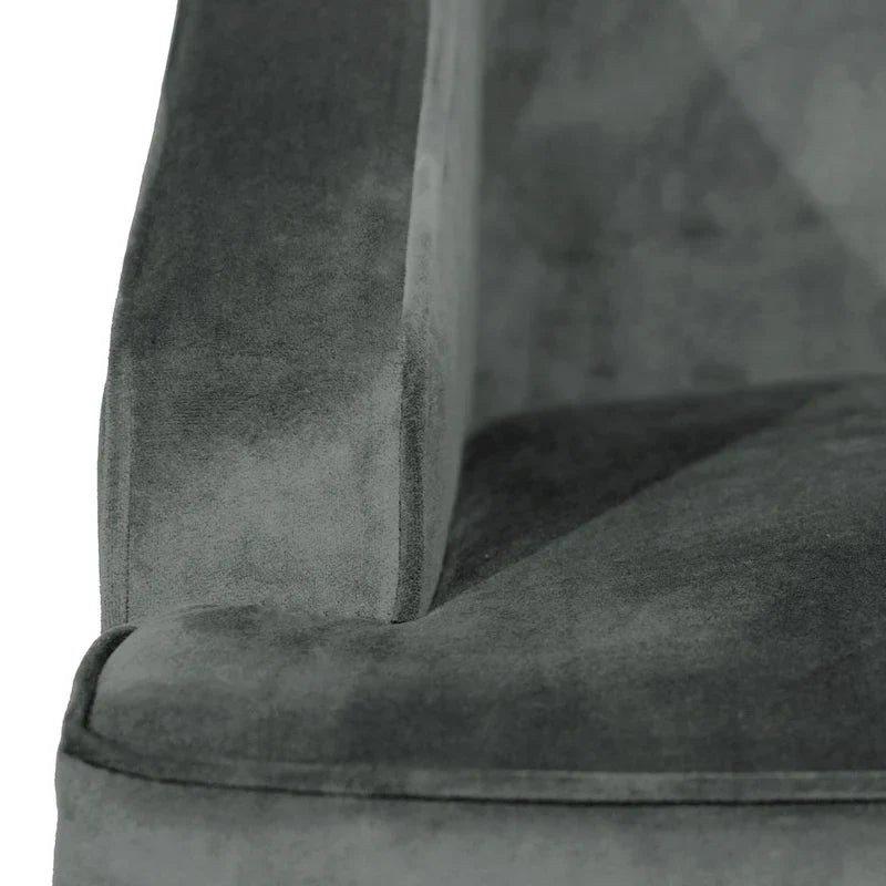 Porch & Den Lyric Velvet Arm Accent Chair