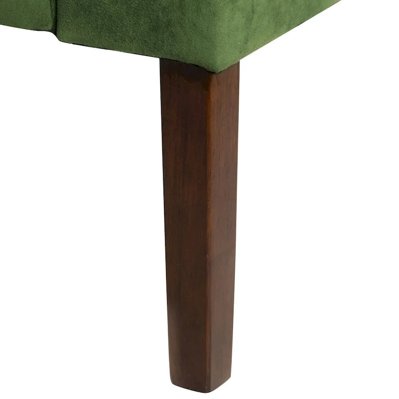 Fauteuil d'appoint Porch & Den Lyric en velours avec accoudoirs incurvés