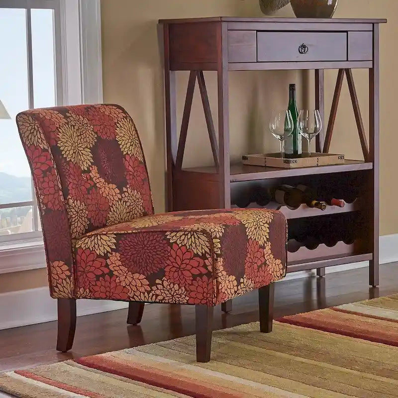 Porch & Den Pihl Floral Harvest Lounge Chair