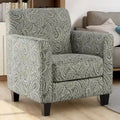 Restian Transitional Multi-colored Chenille Paisley Pattern Armchair by Furniture of America