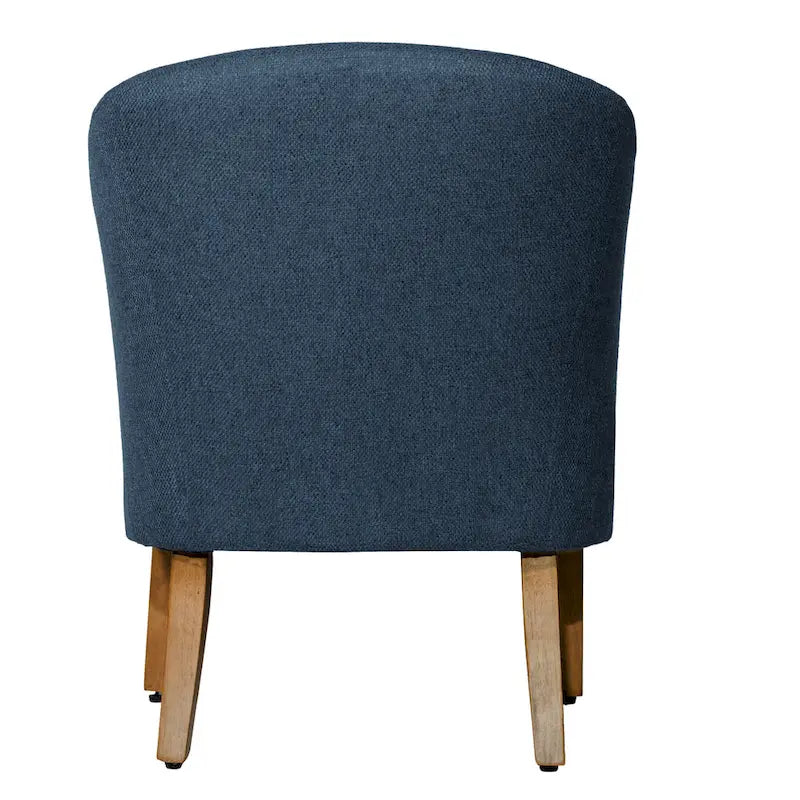 Porch & Den Kingswell Navy Chunky Textured Accent Chair