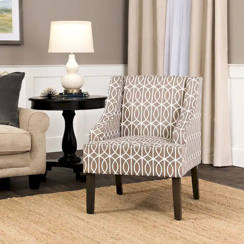 Fauteuil d'appoint avec accoudoirs incurvés Cammy Porch & Den