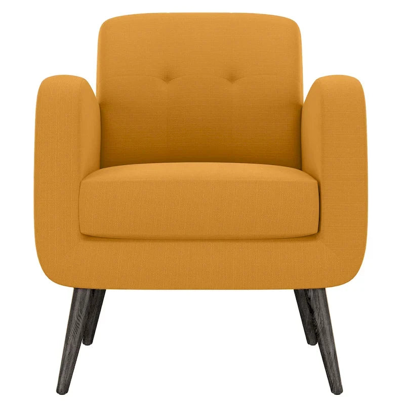 Carson Carrington Keflavik Mustard Yellow Mid-century Accent Chair