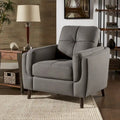 Fauteuil large Dorelle 39 en microfibre par iNSPIRE Q Modern