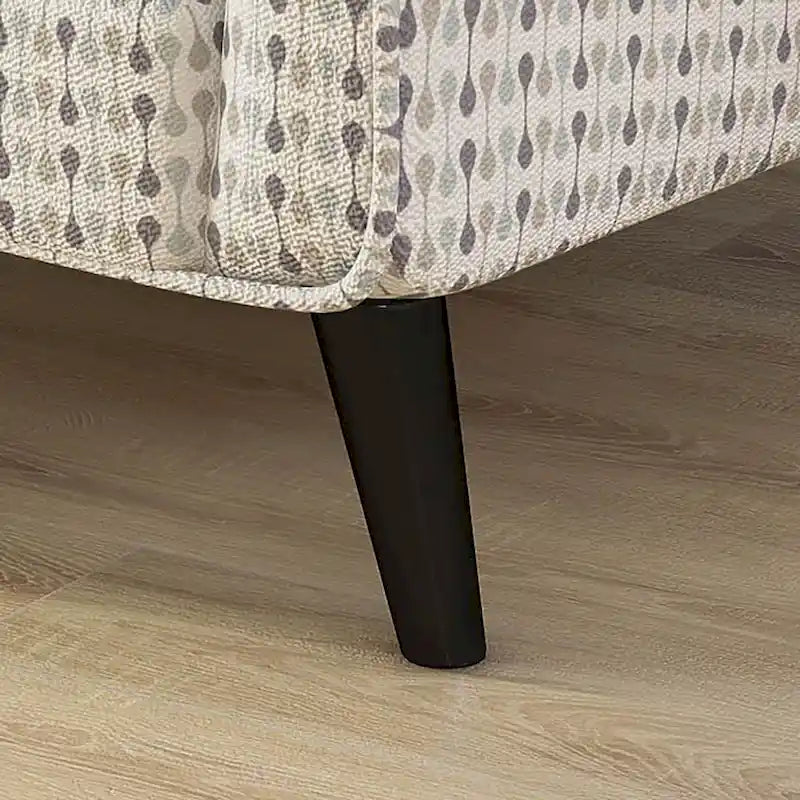 Fauteuil Eldan à motif rayé, tapissé en tissu multicolore, par Furniture of America
