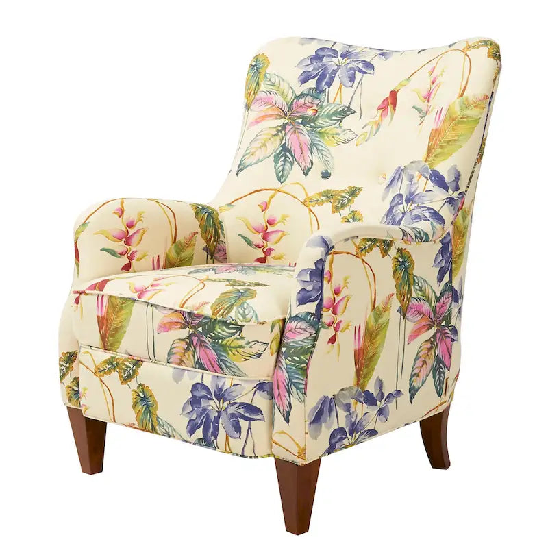 Palma 32 Floral Upholstered Arm Chair by Jennifer Taylor Home