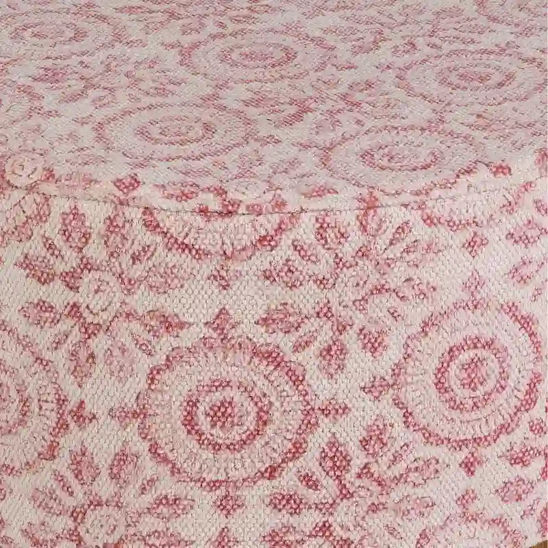 Tabouret en bois de style bohème rose Shantanu