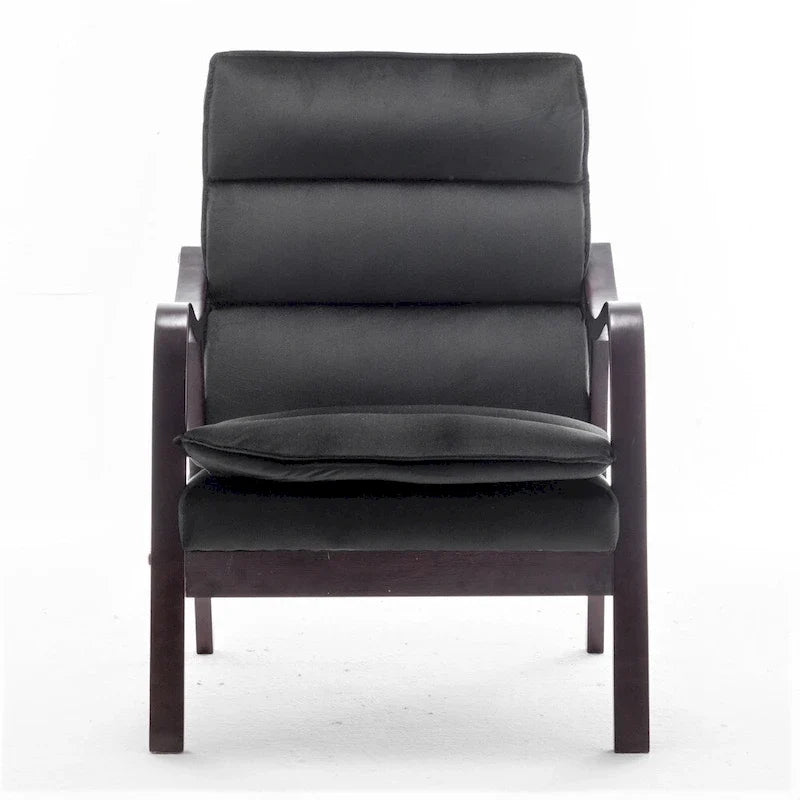 Fauteuil en velours Clovis 24.8, style moderne du milieu du siècle