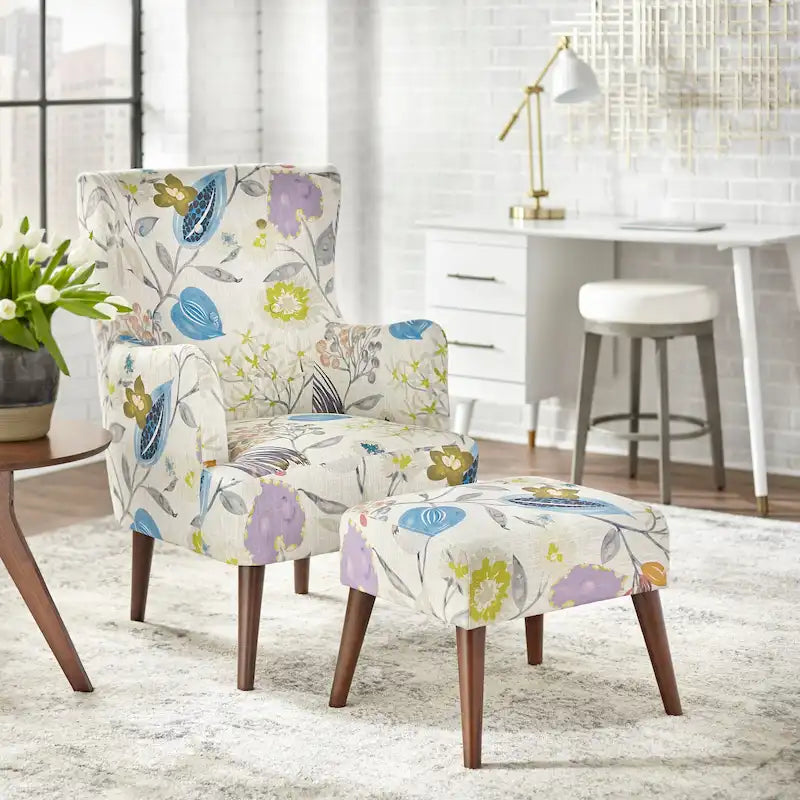 angelo:HOME Jane Chair and Ottoman Set