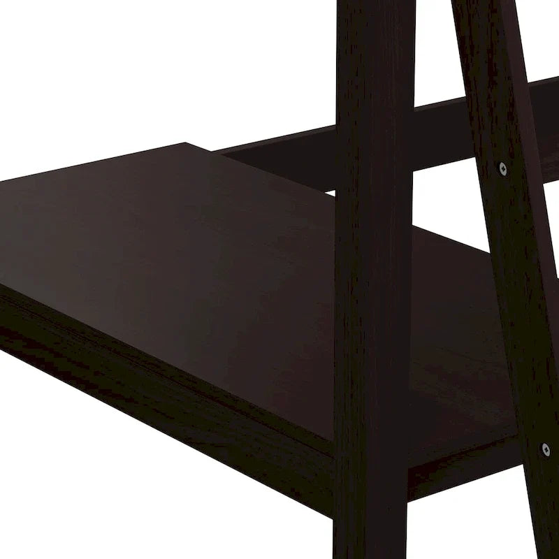 Lit mezzanine simple en bois avec bureau Hillsdale Caspian
