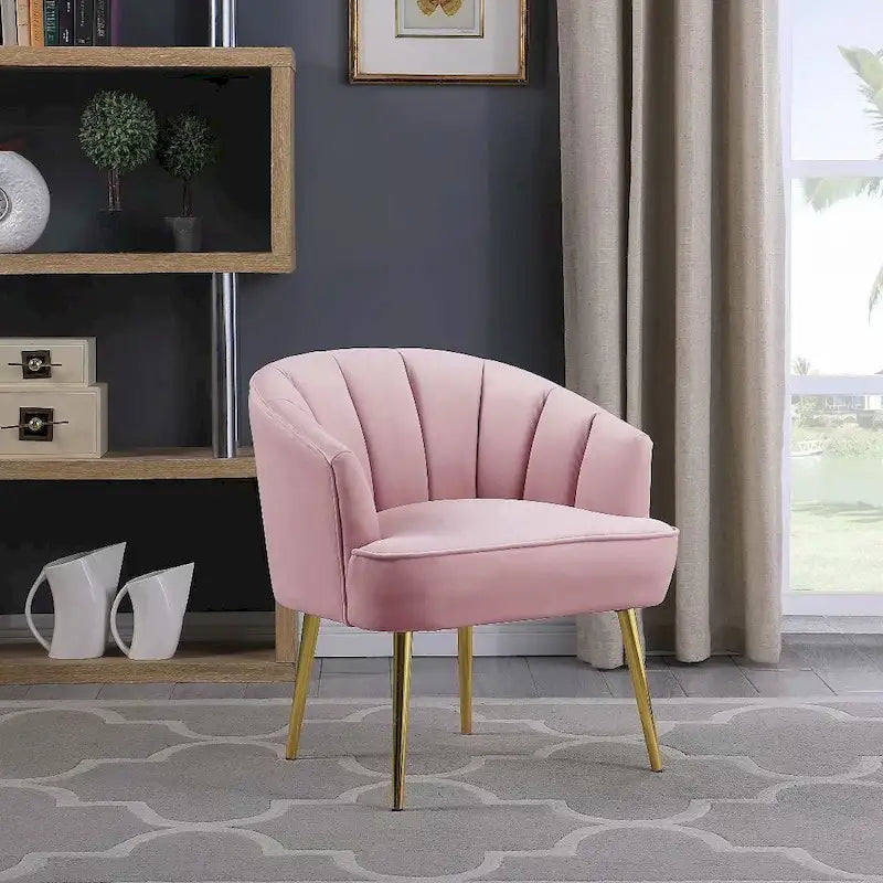 Morden Fort Velvet Accent Chair Slipper Chair