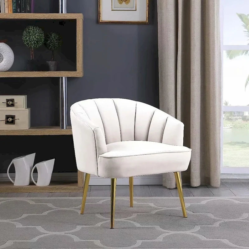 Morden Fort Velvet Accent Chair Slipper Chair