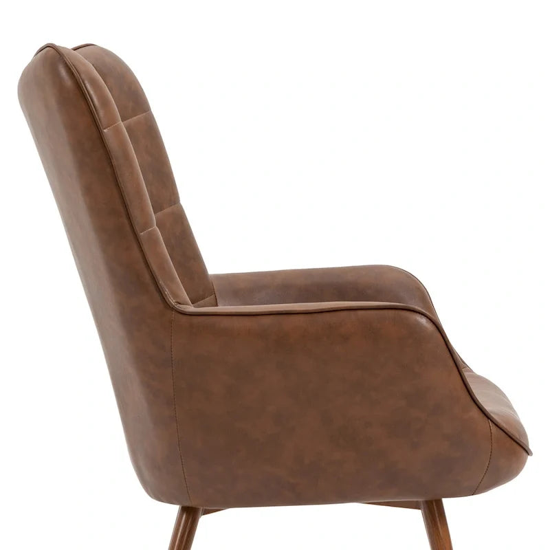 Set of 2 Modern Accent Chair Wingback Armchair