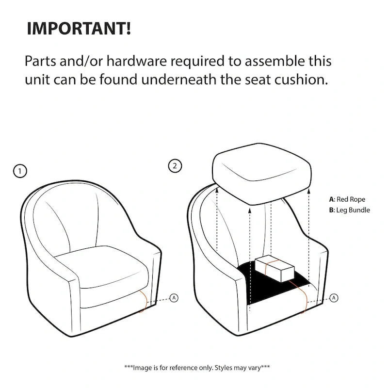 Madison Park Jayne 360-degree Swivel Arm Chair