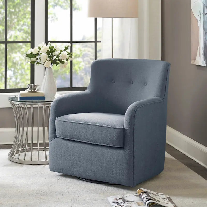 Madison Park Jayne 360-degree Swivel Arm Chair
