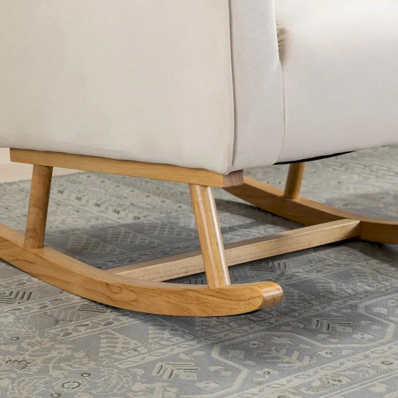 Tufted Rocking Chair Single Sofa Accent Rocker
