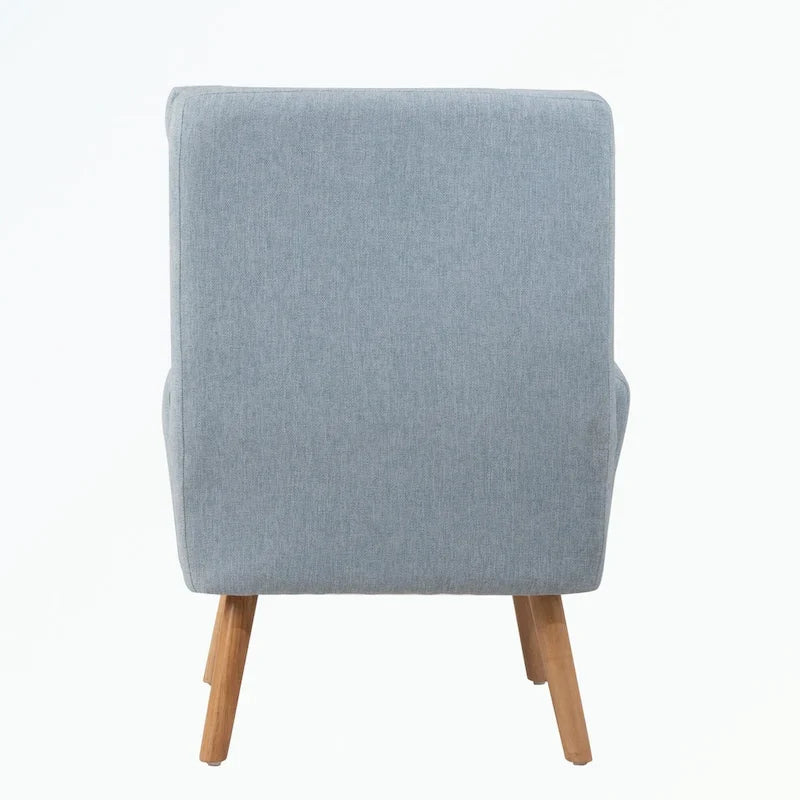 Fauteuil d'appoint et son pouf, avec dossier réglable
