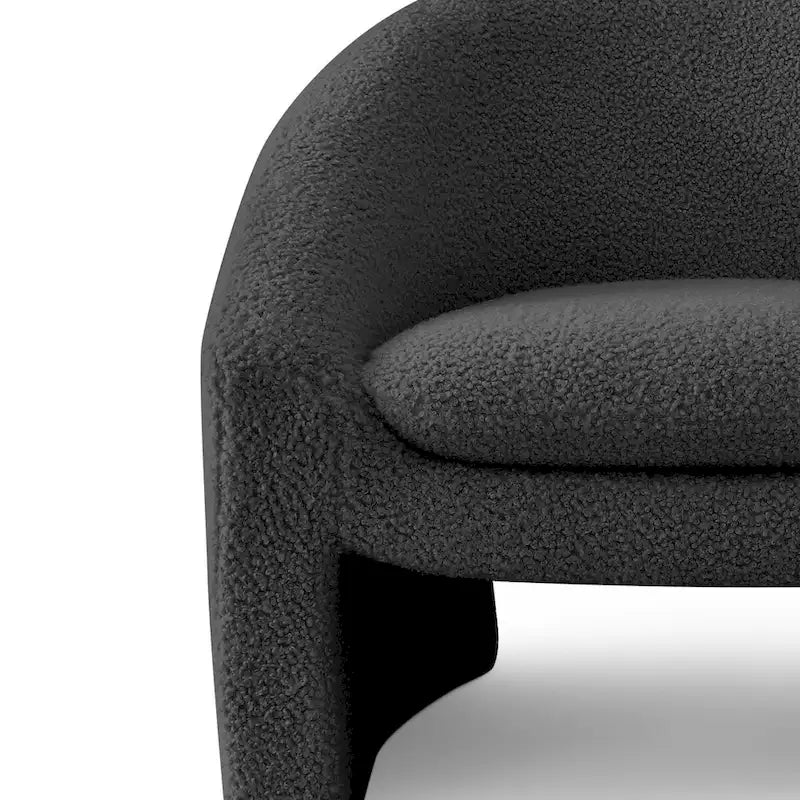 Upholstered Barrel Accent Chair