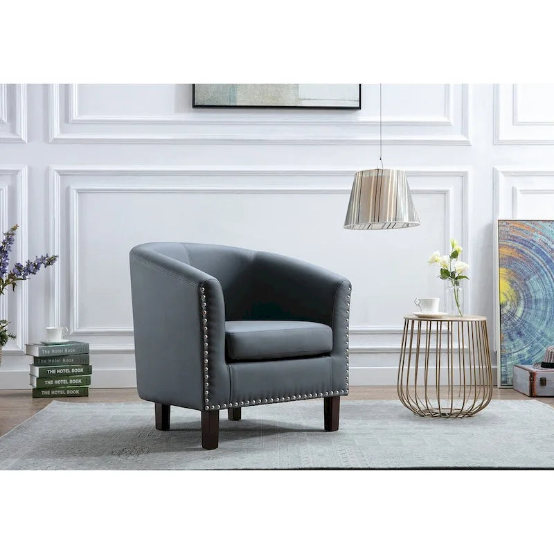 Carson Carrington Junsele PU Leather Accent Club Chair