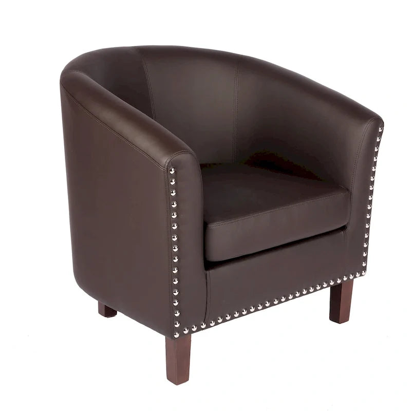 Carson Carrington Junsele PU Leather Accent Club Chair