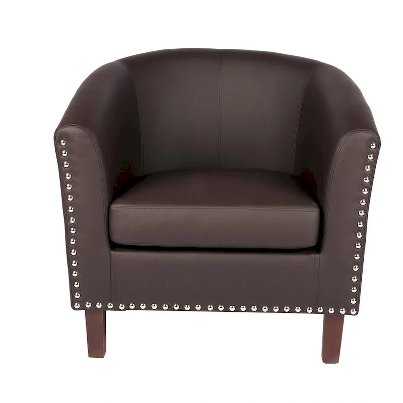 Carson Carrington Junsele PU Leather Accent Club Chair