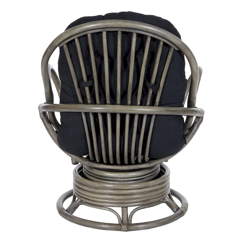 Rattan Swivel Rocker Chair