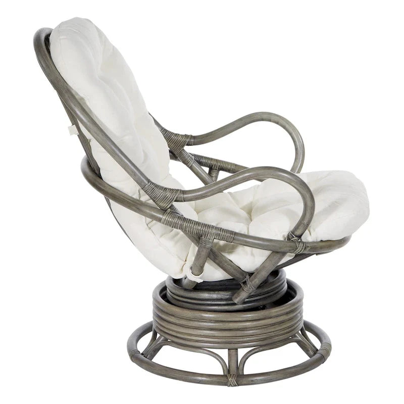 Rattan Swivel Rocker Chair