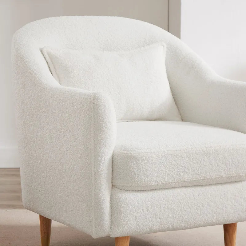 VANOMi 28.34W Lot de 2 fauteuils d'appoint, fauteuil club en velours avec pieds en bois massif